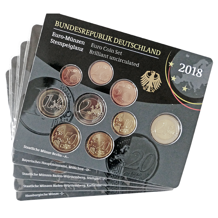 Bekwaam Injectie Indringing Euro Coin Set Brilliant Uncirculated, Germany 2018